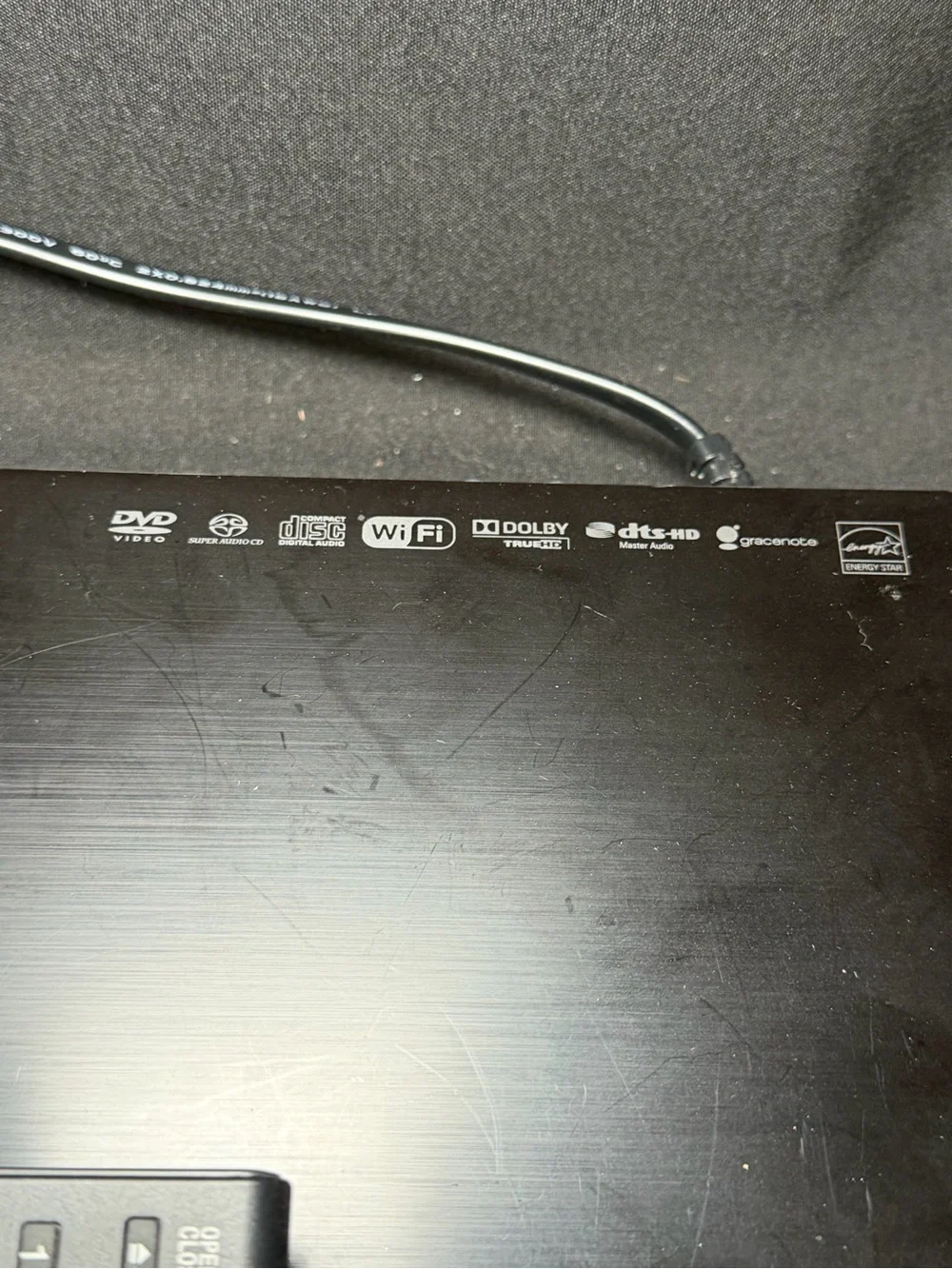 Sony BDP-S390 Blu-Ray Player WiFi  W/ OEM Remote + HDMI Cable Not Fully Tested